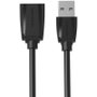 Vention Cable Alargador USB 2.0 VAS-A44-B150 Macho a Hembra 1.5m Negro